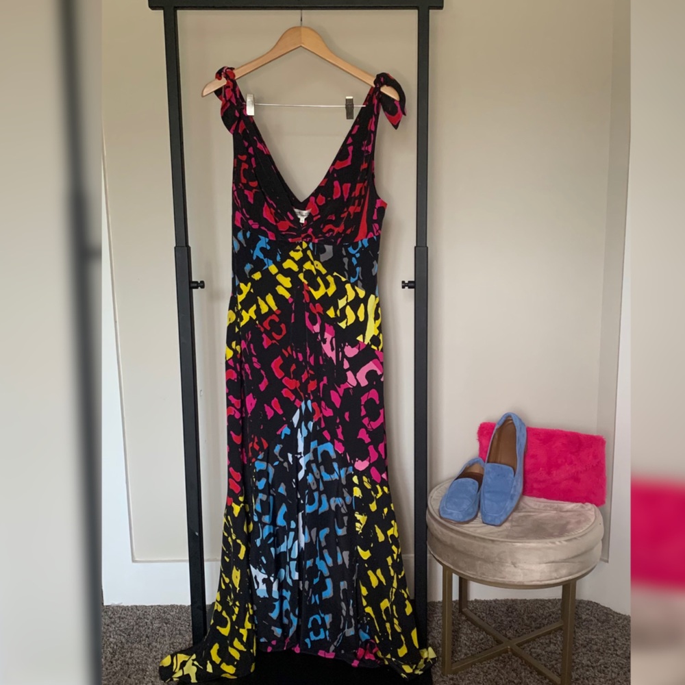 Diane Von Furstenberg High Low Maxi Dress